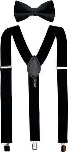 Spring Notion Men's Suspenders and Bow Tie Set in Saudi Arabia