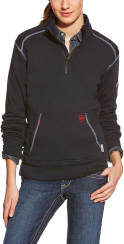 Ariat FR Polartec Fleece 1/4 Zip Top - Women’s Flexible Midlayer Work Sweater in Saudi Arabia