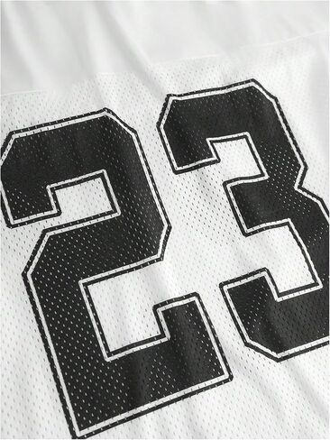 Floerns Girl's Spoy Outfit Y2K Number V Deck Jersey قمصان مع مجموعة سروال شحن in Saudi Arabia