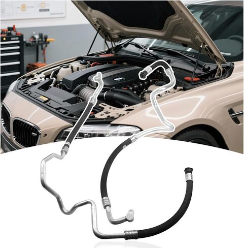 17227636879 17227636880 Engine Oil Cooler Hose Set Oil Inlet Pipe and Oil Outlet Line Pipe Fit for BMW F02 F06 F07 F10 F12 F13 535i 640i 740i 740Li xDrive Replacement for 17227636879 17227636880 in Saudi Arabia