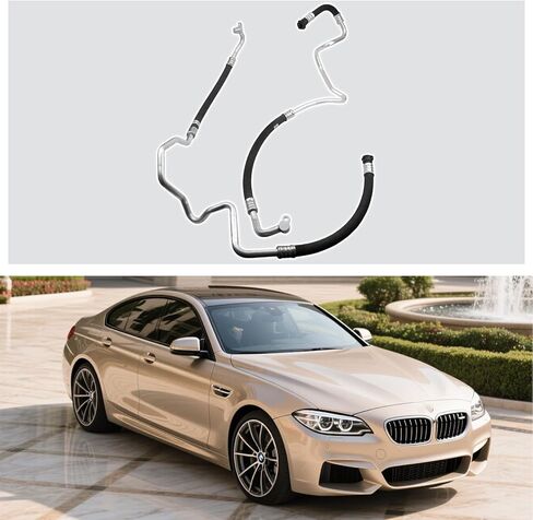 17227636879 17227636880 Engine Oil Cooler Hose Set Oil Inlet Pipe and Oil Outlet Line Pipe Fit for BMW F02 F06 F07 F10 F12 F13 535i 640i 740i 740Li xDrive Replacement for 17227636879 17227636880 in Saudi Arabia