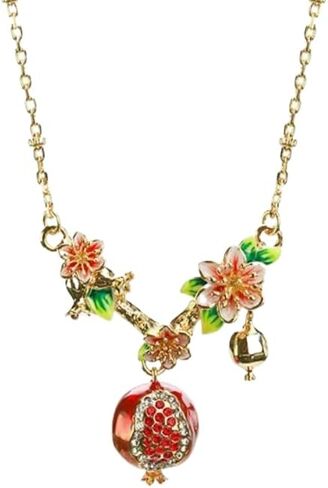 Persephone Pomegranate Fruit Necklace With Pendant, Party Accessories in Saudi Arabia