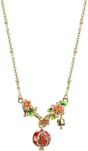 Persephone Pomegranate Fruit Necklace With Pendant, Party Accessories in Saudi Arabia