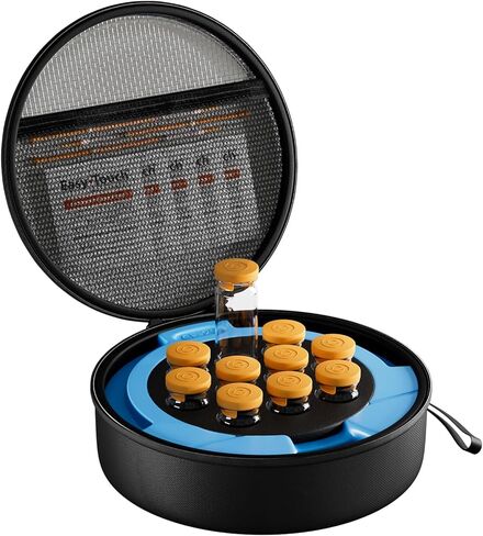 ProCase 10 Slots Insulin Vial Cooler Travel Case with Ice Brick, Hard Peptide Storage Carrying Holder for Short Standard 10ml U-100 Vials Bottles, Diabetic Supplies Kits Cooling Organizer Container in Kuwait