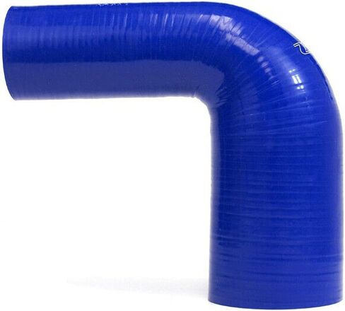 HPS HTSER90-250-325-Blue ذات درجة حرارة عالية درجة حرارة 40 درجة 90 درجة مخفضة الكوع خرطوم مقرن ، 55 رطل واحد الضغط ، طول الساق على كل جانب ، 2-1/2 "> 3-1/4" هوية ، الأزرق. in Saudi Arabia