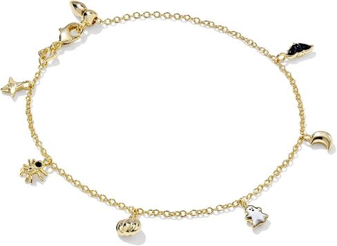 Kendra Scott Halloween Delicate Chain Bracelet, 14K Gold-Plated Brass, Fashion Jewelry for Women, Multi Mix in Saudi Arabia