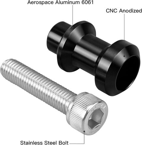NICECNC M10 XP1.5 CNC SWANDARM SLIDERS حاملات حاملات ، متوافقة مع KTM 690 DUKE/SMC 2008-2018،790/890 DUKE 2018-2023،250/390 DUKE 2018-2023،790/890 Adventure/R 2018-2023 ، Black. in Kuwait