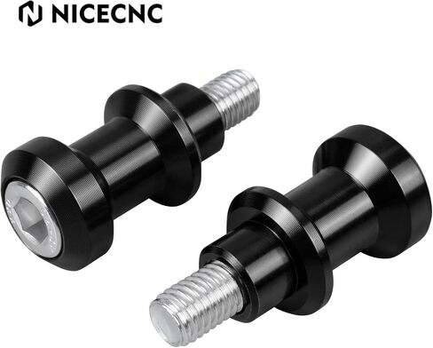 NICECNC M10 XP1.5 CNC SWANDARM SLIDERS حاملات حاملات ، متوافقة مع KTM 690 DUKE/SMC 2008-2018،790/890 DUKE 2018-2023،250/390 DUKE 2018-2023،790/890 Adventure/R 2018-2023 ، Black. in Kuwait