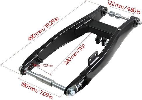 Rear Swing Arm 15mm Axle Rear Frame Fork Shock Suspension Arm For 12" 14" Wheels Dirt Pit Bike Coolster SSR Apollo Taotao 110cc 125cc 140cc 150cc 160cc Motorcycle in Saudi Arabia