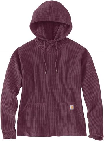 Carhartt Women's 104967 Women's Relaxed Fit Heavyweight Long-Sleeve Hooded Ther - Medium - Asphalt Heather in Saudi Arabia