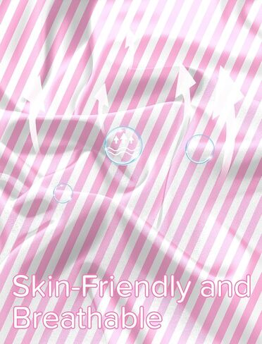 Mikrdoo Girls Pajamas Set Soft Silk Satin Pajamas 2 Piece Short Sleeve Sleepwear Gifts for Kids Size 3-14 Years in Kuwait