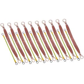 Zerodeko 20pcs Copper Ground Strap Kit for Automotive Engine Ground Wire with Terminal Plugs Durable Copper Construction for Efficient Electrical Systems in Saudi Arabia