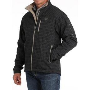 Cinch Men Plaid Print Zip Softshell Jacket - MWJ1583007 Medium in Saudi Arabia