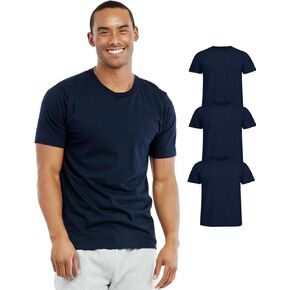 Cotton T-Shirts for Men 3Pack, Mens Basic T Shirts Short Sleeve Classic Fit Multipack Mens Basic Tees in Kuwait