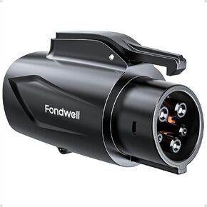 Fondwell J1772 to Tesla Charger Adapter: Compatible with Tesla Model Y/3/X/S/Cybertruck - Fast EV Charging Plug Adaptor with 250V 80Amp for Level 1 and Level 2 Chargers (Black) in Saudi Arabia