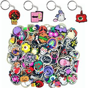 سلسلة مفاتيح هالوين 50pcs ، لوط هورو شبح القرع. in Saudi Arabia