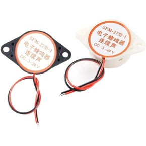 White and Black DC3-24V Continuous Sound High Decibel DC Alarm Buzzer SFM-27(White) in Kuwait