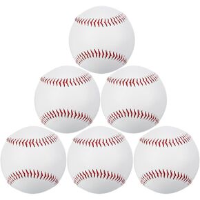 PATIKIL 9 Inch Baseball 12 Pack Hard Baseballs Bulk Standard Size Adult Leather Practice Training Baseball Unmarked Baseballs for Pitching in Saudi Arabia
