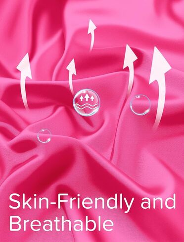 Mikrdoo Girls Pajamas Set Soft Silk Satin Pajamas 2 Piece Short Sleeve Sleepwear Gifts for Kids Size 3-14 Years in Kuwait