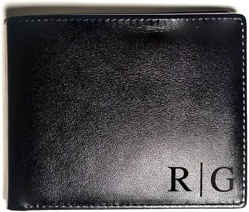 Personalized Wallet for Men, Custom RFID Leather Wallet, Engraved Genuine Leather Custom Wallet, Great Anniversary Gift For Him, Husband, Boyfriend, Men, Father, Dad, Grandpa, Wedding in Kuwait
