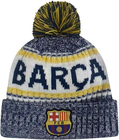 Icon Sports Soccer Team Beanie – Adult Official Football Club Knit Winter Warm Pom Cap Casual Hat for Men Women Unisex in Saudi Arabia