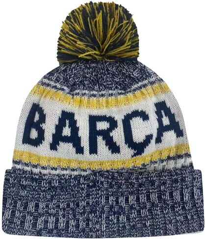 Icon Sports Soccer Team Beanie – Adult Official Football Club Knit Winter Warm Pom Cap Casual Hat for Men Women Unisex in Saudi Arabia