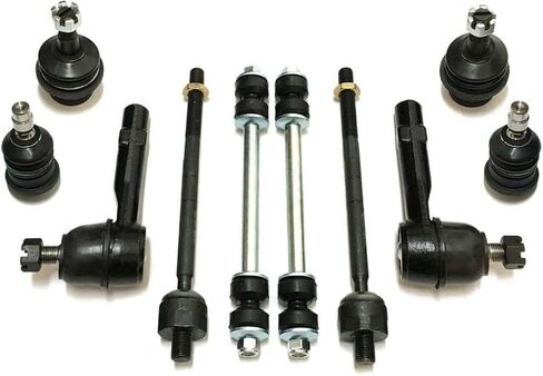 Ball Joint Tie Sway Bar 10pc Kit for Ford for Ranger 98-11,for Mazda for B2300 01-03 for B2500 98-01 for B3000 98-04 for B4000 98-03 Black 2 Front Inner Rod Ends 2 Lower in Saudi Arabia