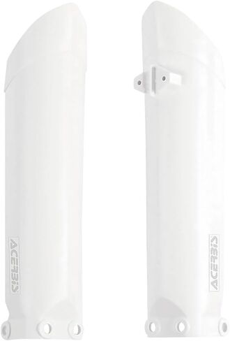 Acerbis Lower Fork Cover Set White - Fits: KTM 85 SX 17/14 2013-2017 in Saudi Arabia