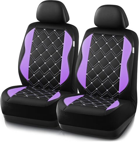 Road Comforts Seat Covers, Premium Leather Car Seat Covers Full Set for Women Girls,Airbag Compatible, Automotive Seat Covers Universal Fit Most Cars,Vans,Truck,SUV in Saudi Arabia