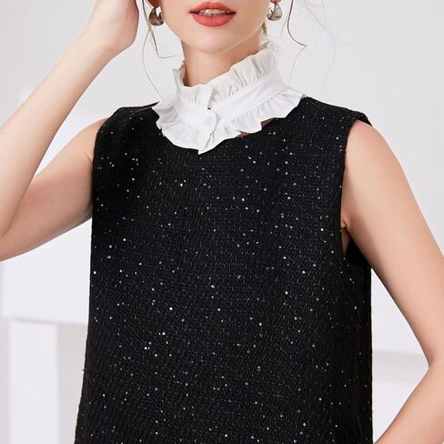 Detachable False Collar Girls Vintage Clothes Choker for Shirt or Dress Ruffled Lapel Shawl for Lady Girl Choker in Saudi Arabia