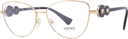 VERSACE VE1284-1002 Eyeglass Frame GOLD w/DEMO LENS 55mm in Saudi Arabia