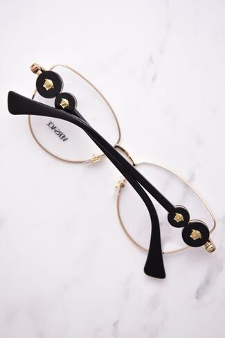 VERSACE VE1284-1002 Eyeglass Frame GOLD w/DEMO LENS 55mm in Saudi Arabia