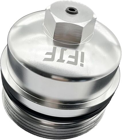 iFJF EC781 Oil Filter Cap Replacement for FL2016 2003-2007 6.0L 2008-2010 6.4L Powerstroke F250 F350 F450 F550 Super Duty 2003-2005 Excursion 1840754C91 3C3Z-6766-CA(cap) in Kuwait