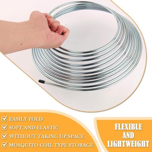 25Ft 3/16 Brake Line Kit,Zinc Plated Copper Rear Brake Line Kit Includes 16PCS Inverted Tube Nuts,Professional Brakes Lines Repair Kits for Hydraulic Brakes System,Fuel System in Saudi Arabia