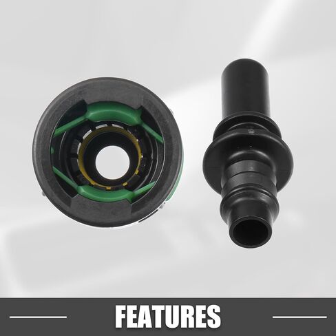 Car Fuel Line Hose Quick Release Connector Kit Straight 11.8mm SAE to 5/16" 8mm Disconnect Hose Plastic Green in Saudi Arabia