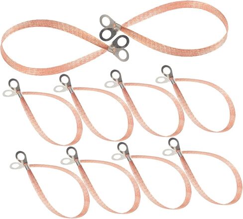 Luxshiny 10pcs عالية الأداء الأسلاك الأرضية الأسلاك الضفائر الضفائر سيارة مجموعة الأرض لوازم تأريض موثوقة موثوقة in Kuwait