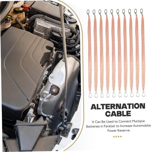 Luxshiny 10pcs عالية الأداء الأسلاك الأرضية الأسلاك الضفائر الضفائر سيارة مجموعة الأرض لوازم تأريض موثوقة موثوقة in Kuwait