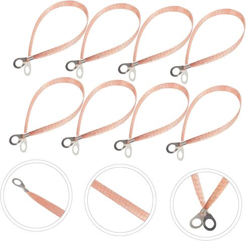 Luxshiny 10pcs عالية الأداء الأسلاك الأرضية الأسلاك الضفائر الضفائر سيارة مجموعة الأرض لوازم تأريض موثوقة موثوقة in Kuwait