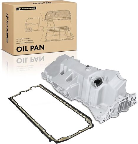 A-Premium Engine Oil Pan Sump with Drain Plug & Gasket Compatible with BMW X5 2011-2013, X6 2011-2014, 3.0L 4.4L in Saudi Arabia