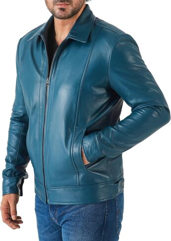 Jild Classic Shirt Twlar Leather Jacket Men - John Wick Style Lambbskin Mens Jacket Jacket in Saudi Arabia