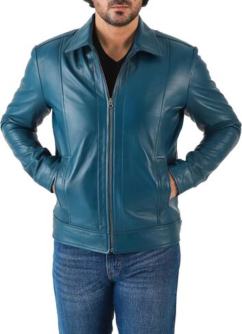Jild Classic Shirt Twlar Leather Jacket Men - John Wick Style Lambbskin Mens Jacket Jacket in Saudi Arabia