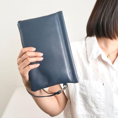 Genuine Leather Wristlet Handbags Purses Cell Phone Pocket Clutch Wallet Coin Purse For Men Women in Saudi Arabia