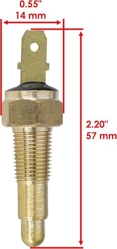 Caltric Fan Cryiator Temp Termo Switch Sensor متوافق مع Yamaha Kodiak 400 YFM400A 2x4 2003-2004 in Saudi Arabia