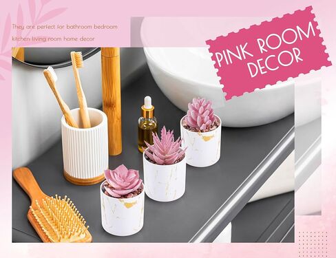 Der Rose 4 Packs Pays Lugfulents Plants Ingontains Indoor for Pink Room Bather Bathrate Decor in Saudi Arabia