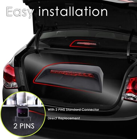 3rd Brake Light Center الخلفي High Mount Stop Light 3rd مصباح متوافق مع 2011 2012 2013 2014 2015 Chevy Cruze استبدال#96836551 in Kuwait