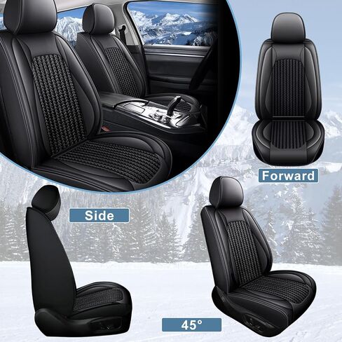 TTX LIGHTING Seat Covers Fit for VW/Volkswagen Passat 1999-2022 Full Set Car Seat Covers Waterproof Faux Leather Automotive Seat Protectors Cushion with Airbag Compatible(5 Seat,Beige) in Kuwait