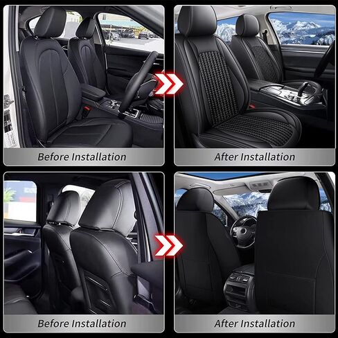 TTX LIGHTING Seat Covers Fit for VW/Volkswagen Passat 1999-2022 Full Set Car Seat Covers Waterproof Faux Leather Automotive Seat Protectors Cushion with Airbag Compatible(5 Seat,Beige) in Kuwait