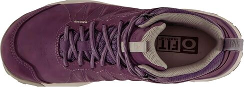 Oboz Sypes Mid Leather B-Dry Hiking Shoe - Women's Peppercorn 9 Wide in Saudi Arabia