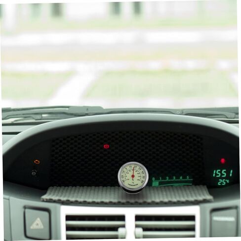 Car Window Thermometer Luminous Car Temperature Gauge Self Adhesive Automotive Thermometer for Outdoor Use Continuous Temperature Updates Compact Design Easy Installation in Saudi Arabia