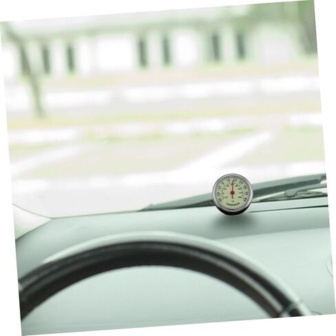 Car Window Thermometer Luminous Car Temperature Gauge Self Adhesive Automotive Thermometer for Outdoor Use Continuous Temperature Updates Compact Design Easy Installation in Saudi Arabia
